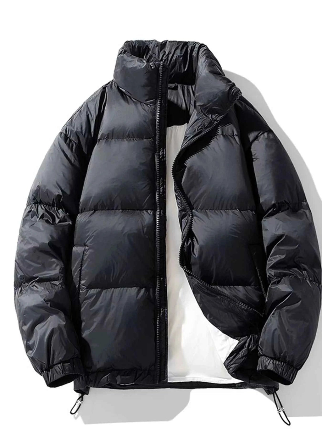 Men's Plus Size Zip Up Winter Puffer Jacket - D.T line