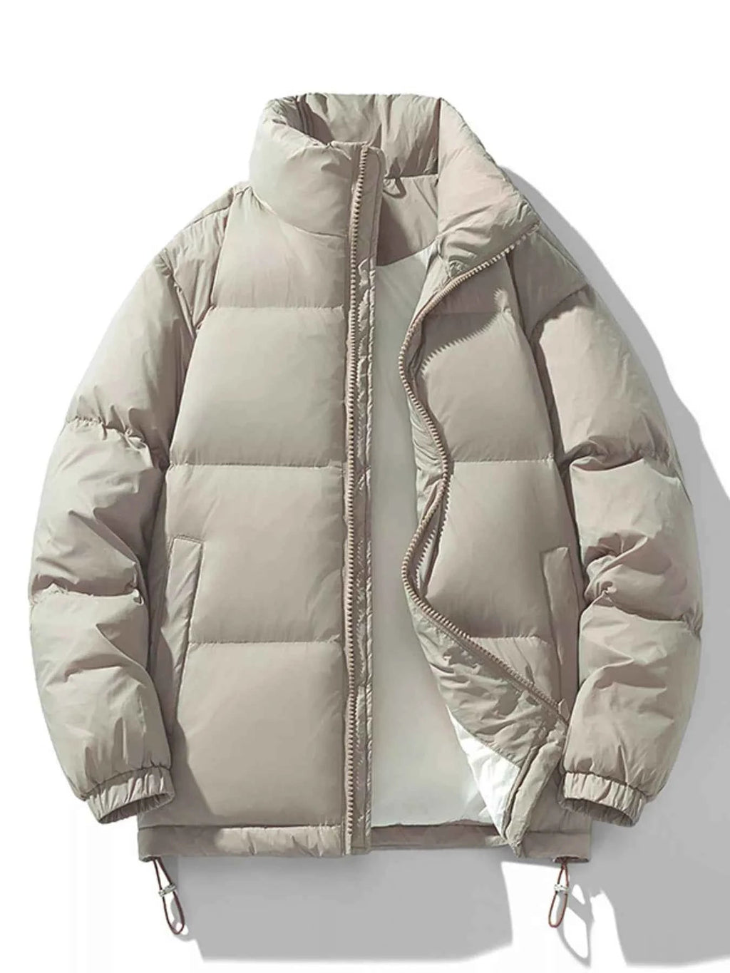 Men's Plus Size Zip Up Winter Puffer Jacket - D.T line