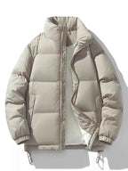 Men's Plus Size Zip Up Winter Puffer Jacket - D.T line