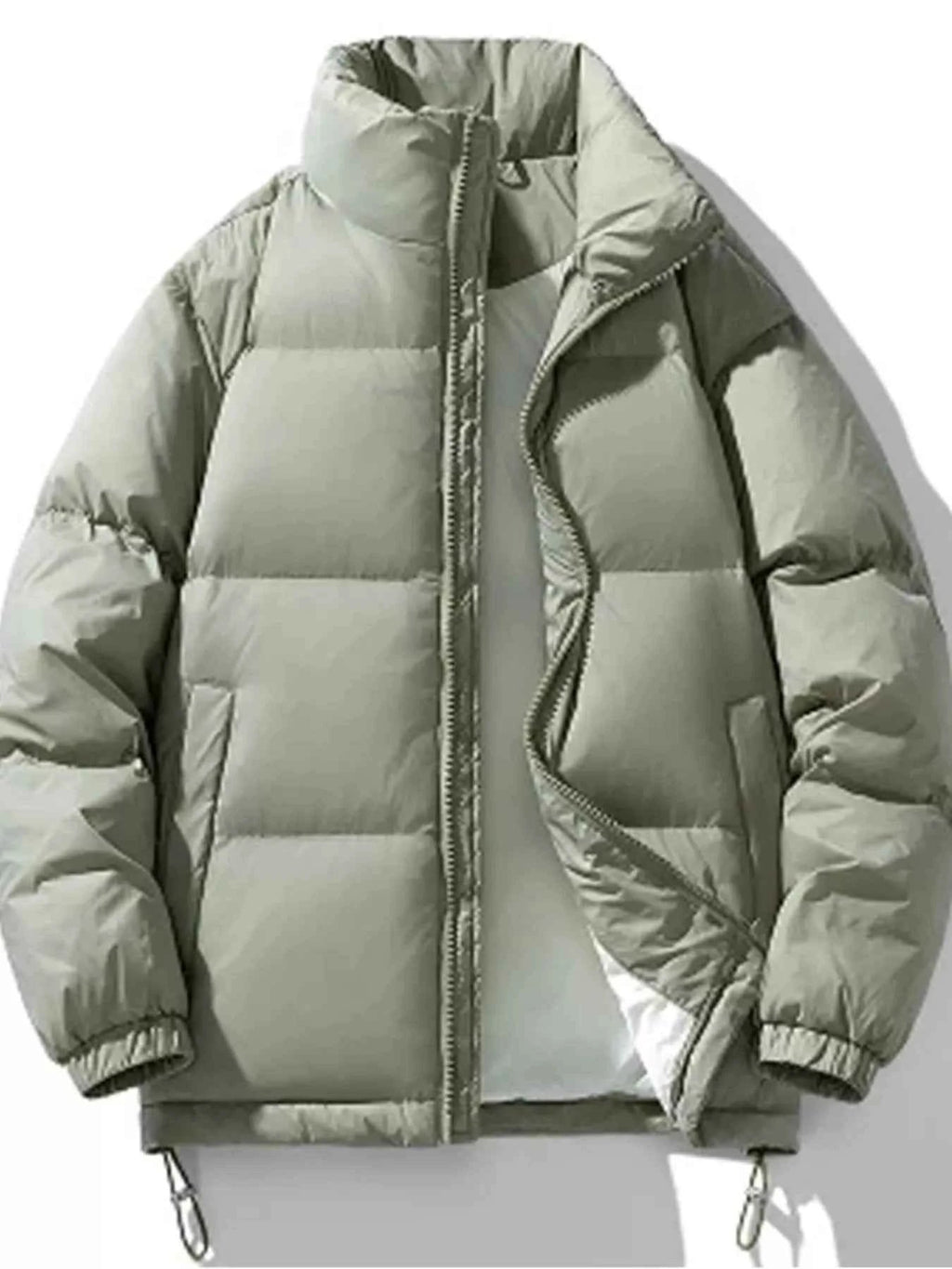 Men's Plus Size Zip Up Winter Puffer Jacket - D.T line