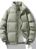 Men's Plus Size Zip Up Winter Puffer Jacket - D.T line