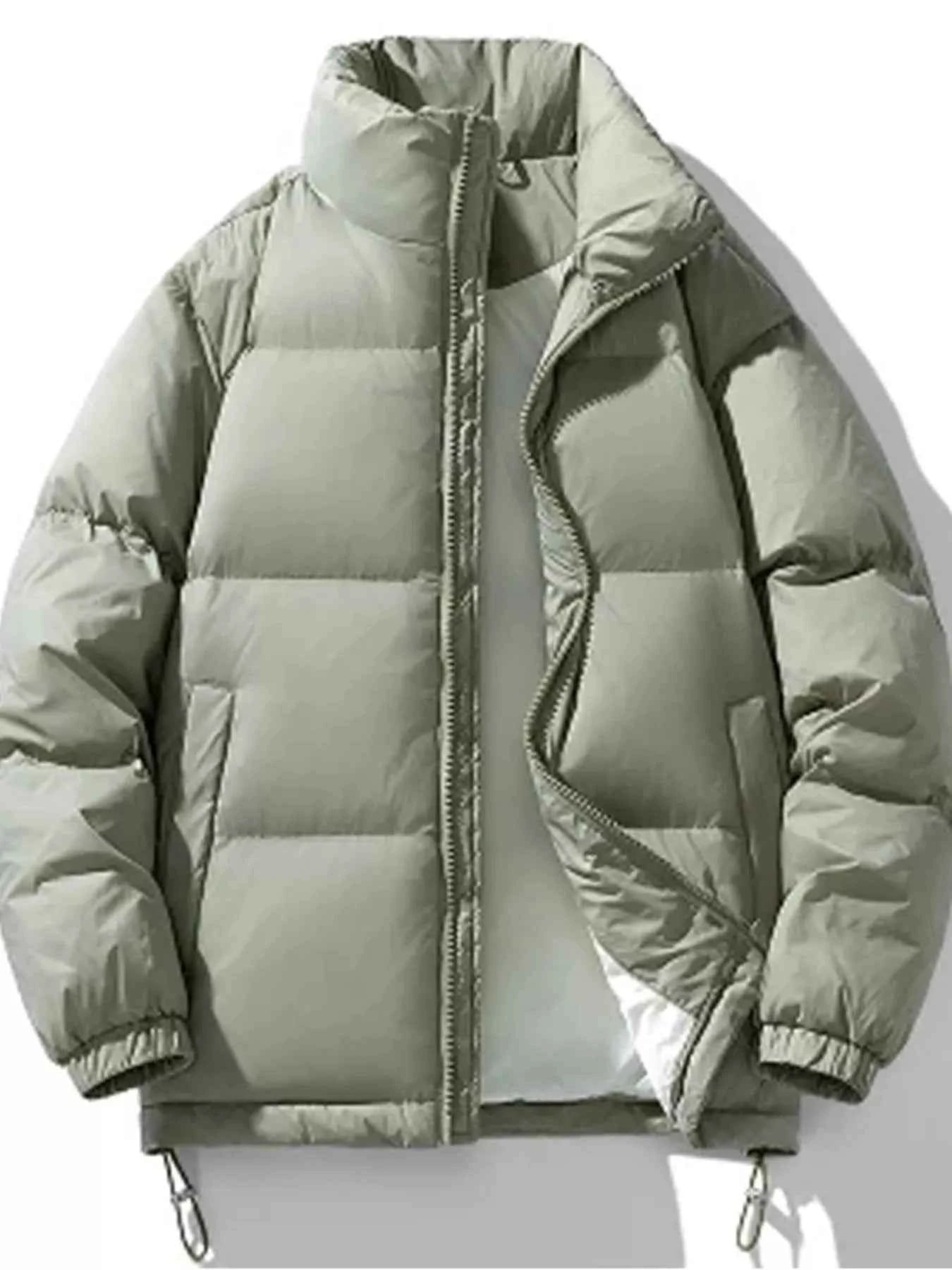 Men's Plus Size Zip Up Winter Puffer Jacket - D.T line