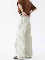 Men's Vintage Wide Leg Cargo Jeans - D.T line