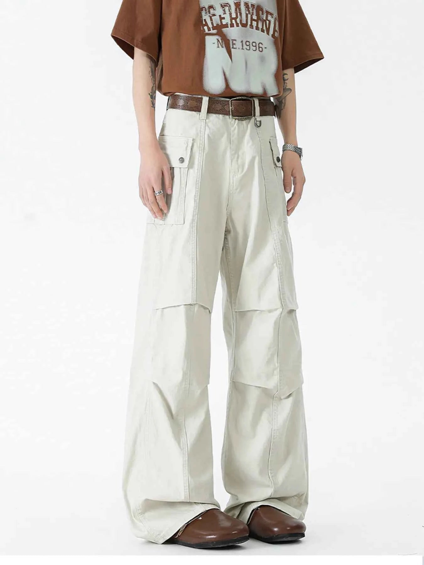 Men's Vintage Wide Leg Cargo Jeans - D.T line