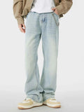 Men's Wash Wide Leg Jeans - D.T line