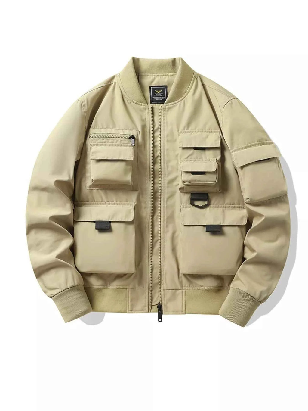 MULTI-POCKET BOMBER JACKET – PLUS FIT
