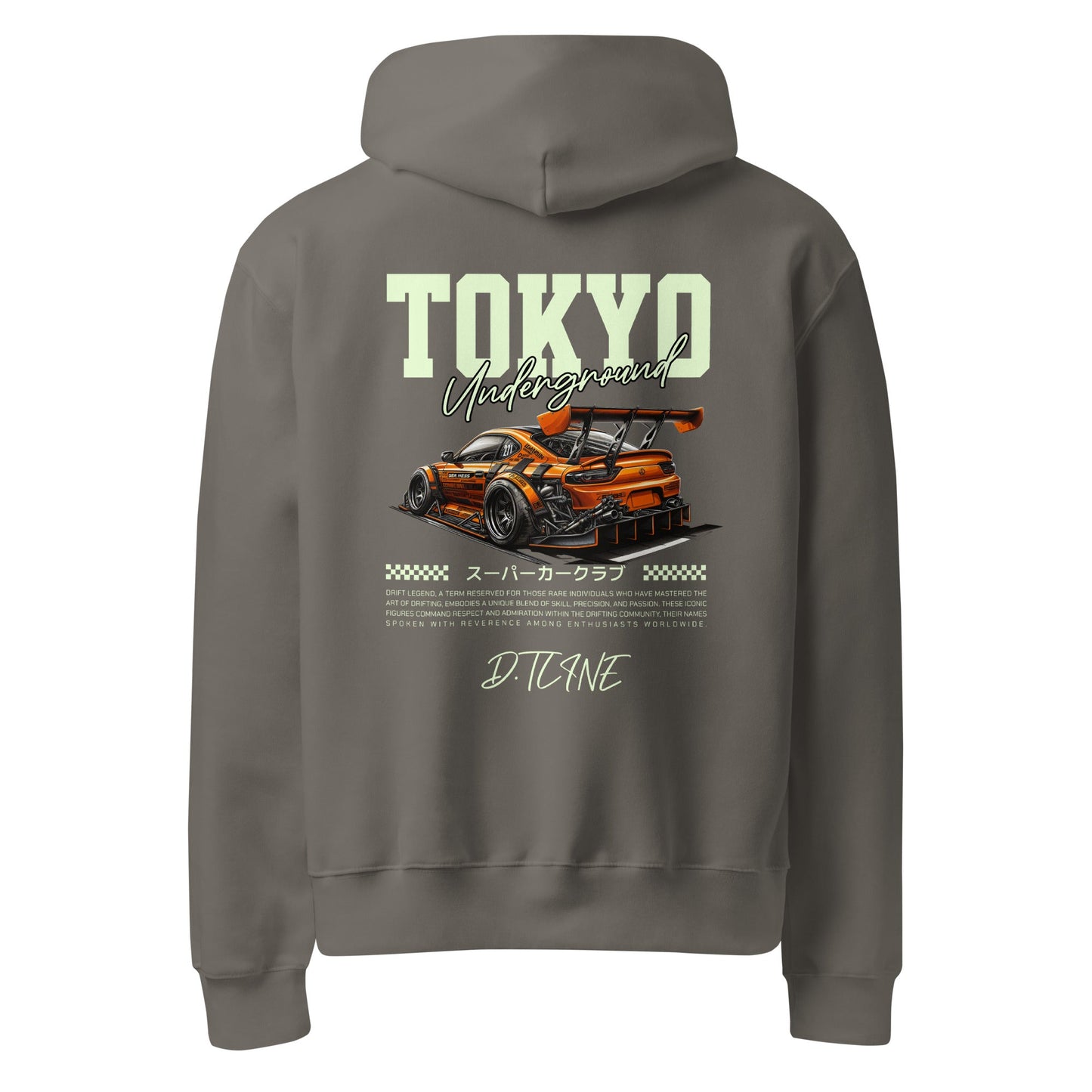 Oversized heavyweight hoodie - D.T line