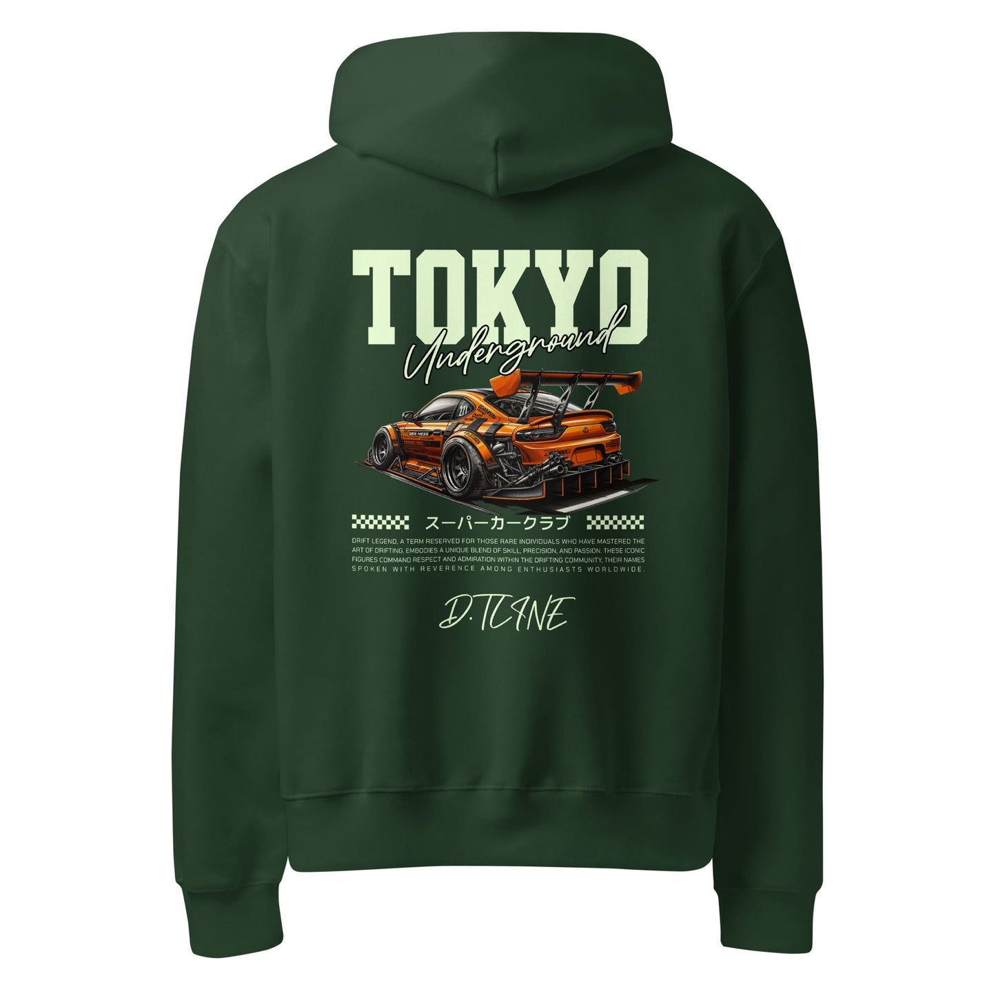 Oversized heavyweight hoodie - D.T line