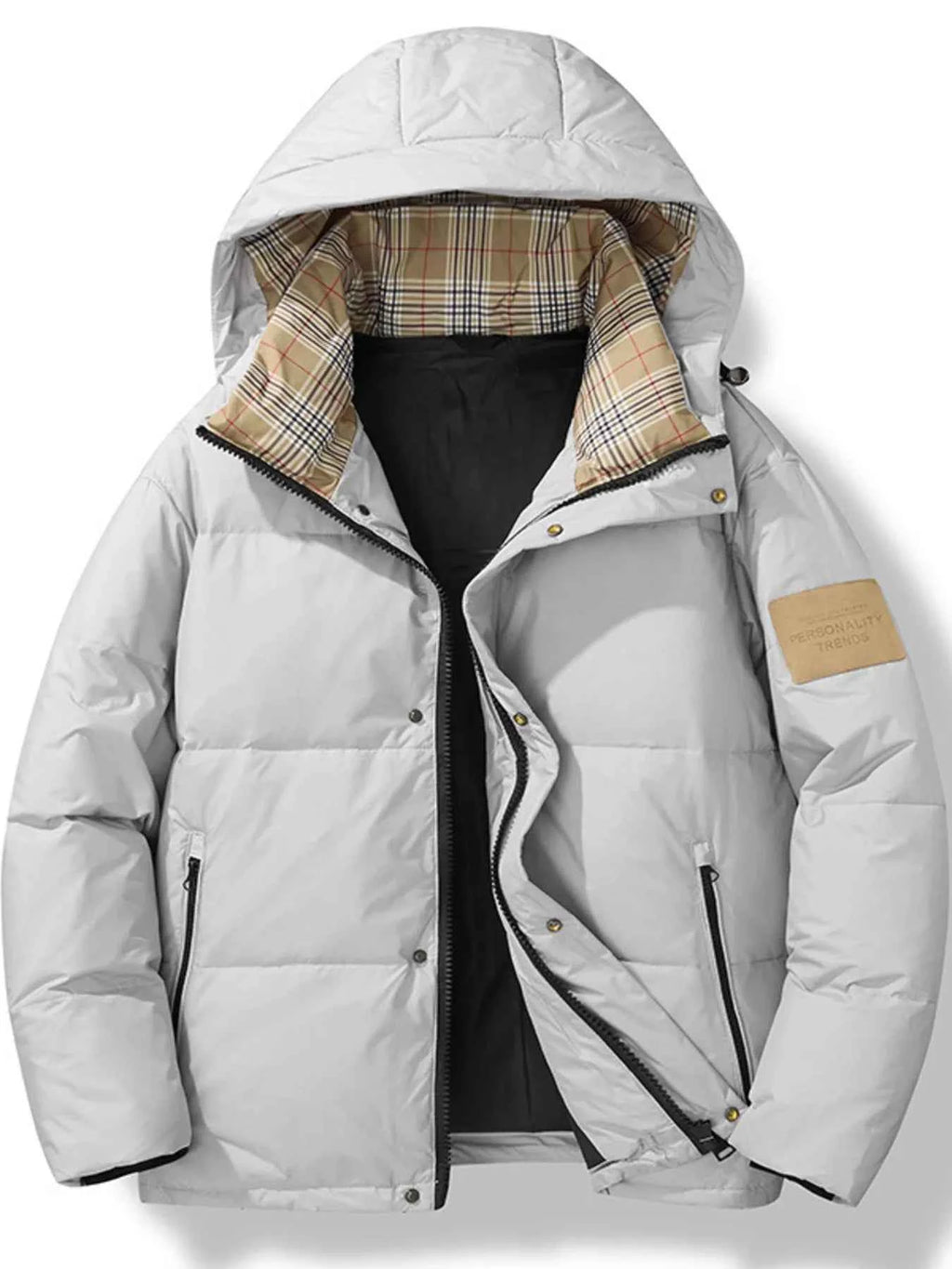 PADDED HOODED JACKET – PLUS FIT
