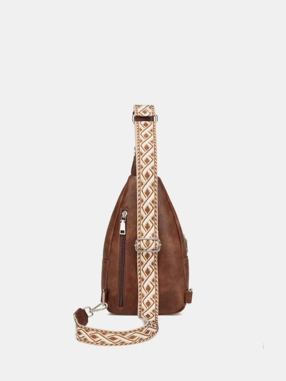 PU Leather Crossbody Bag with Two Detachable Strap - D.T line