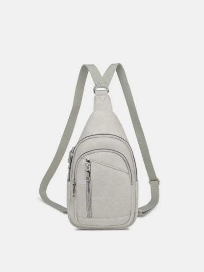 PU Leather Crossbody Bag with Two Detachable Strap - D.T line