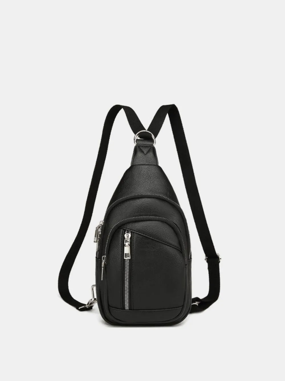 PU Leather Crossbody Bag with Two Detachable Strap - D.T line