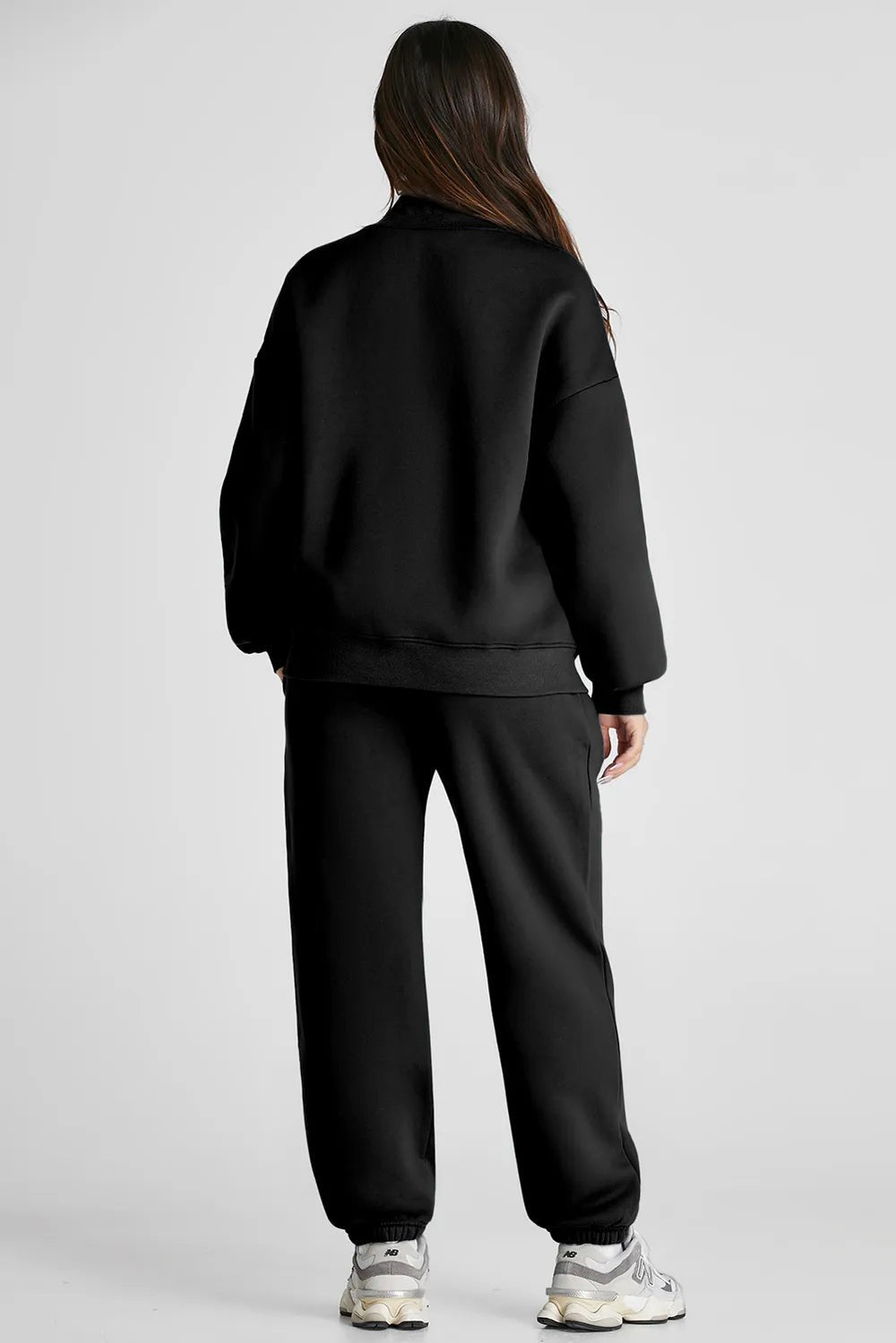 Quarter Zip Long Sleeve Top and Pants Set - D.T line