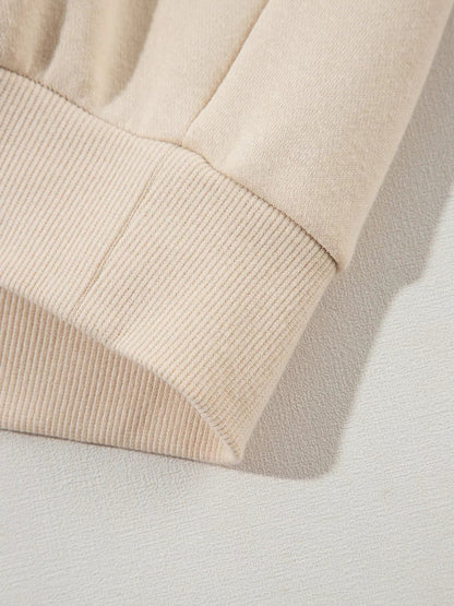 Solid Exposed Seams Hoodie and Joggers Activewear Set - D.T line