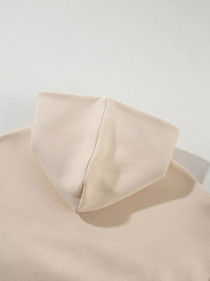 Solid Exposed Seams Hoodie and Joggers Activewear Set - D.T line