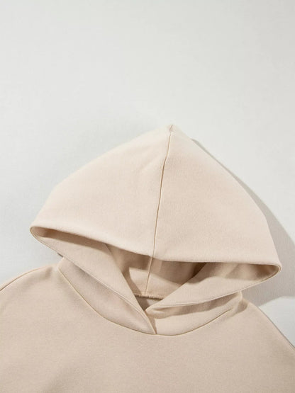 Solid Exposed Seams Hoodie and Joggers Activewear Set - D.T line