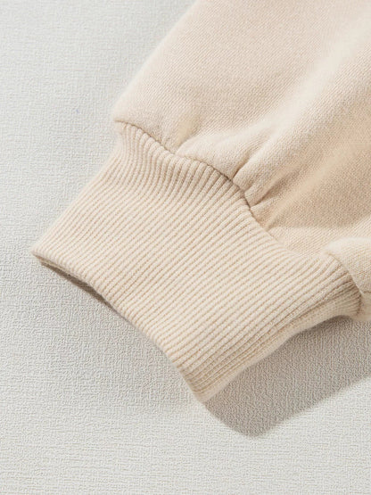 Solid Exposed Seams Hoodie and Joggers Activewear Set - D.T line