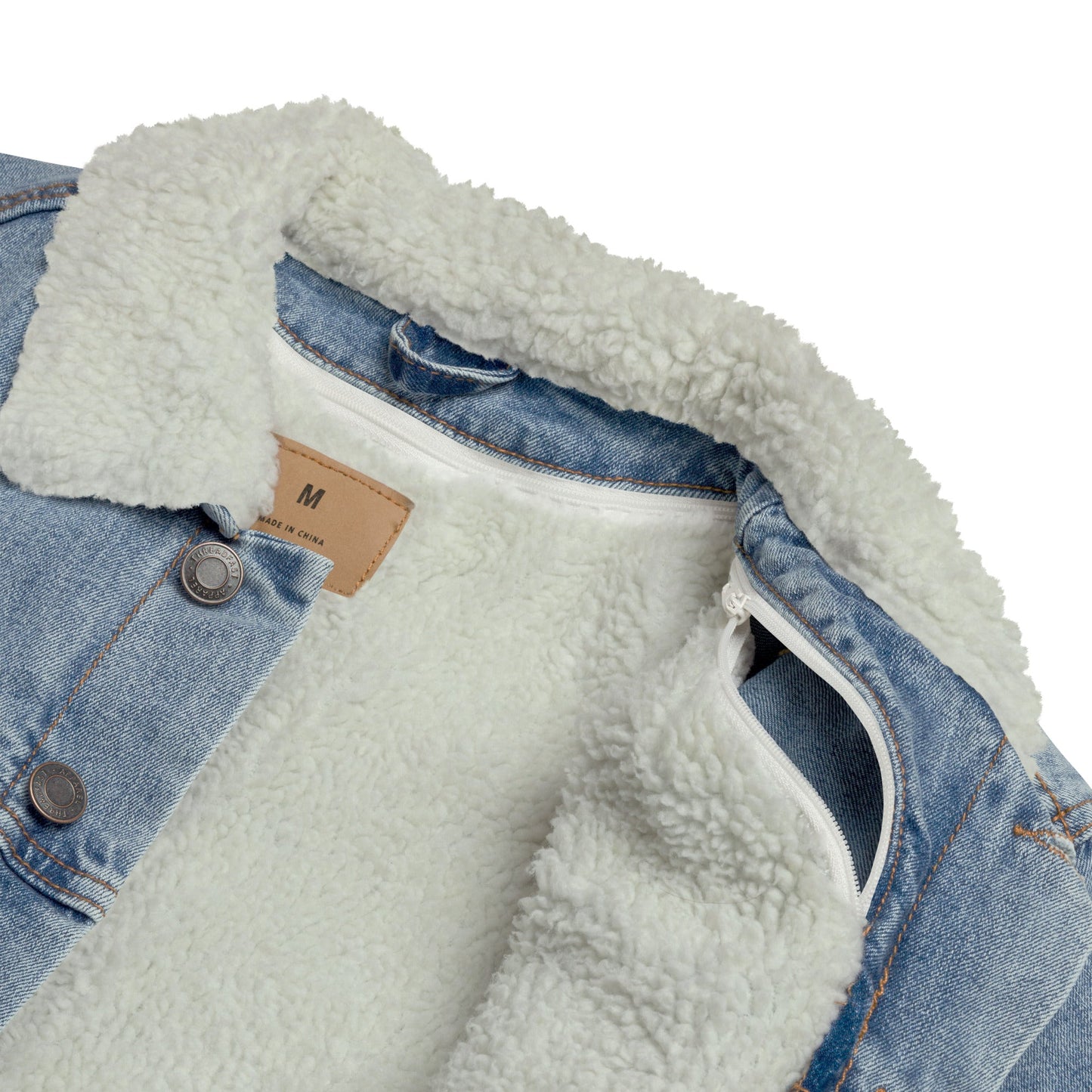 Unisex denim sherpa jacket - D.T line
