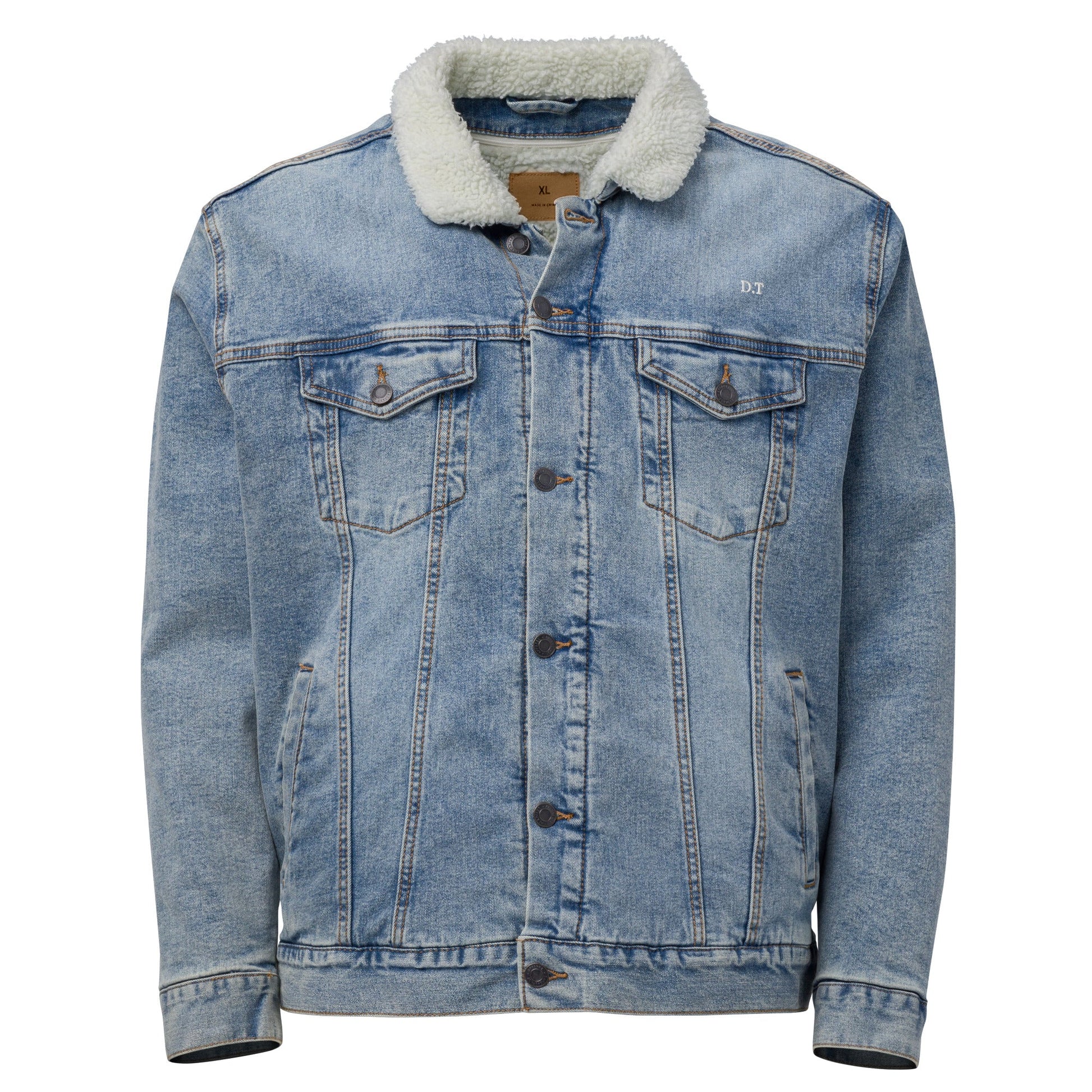 Unisex denim sherpa jacket - D.T line