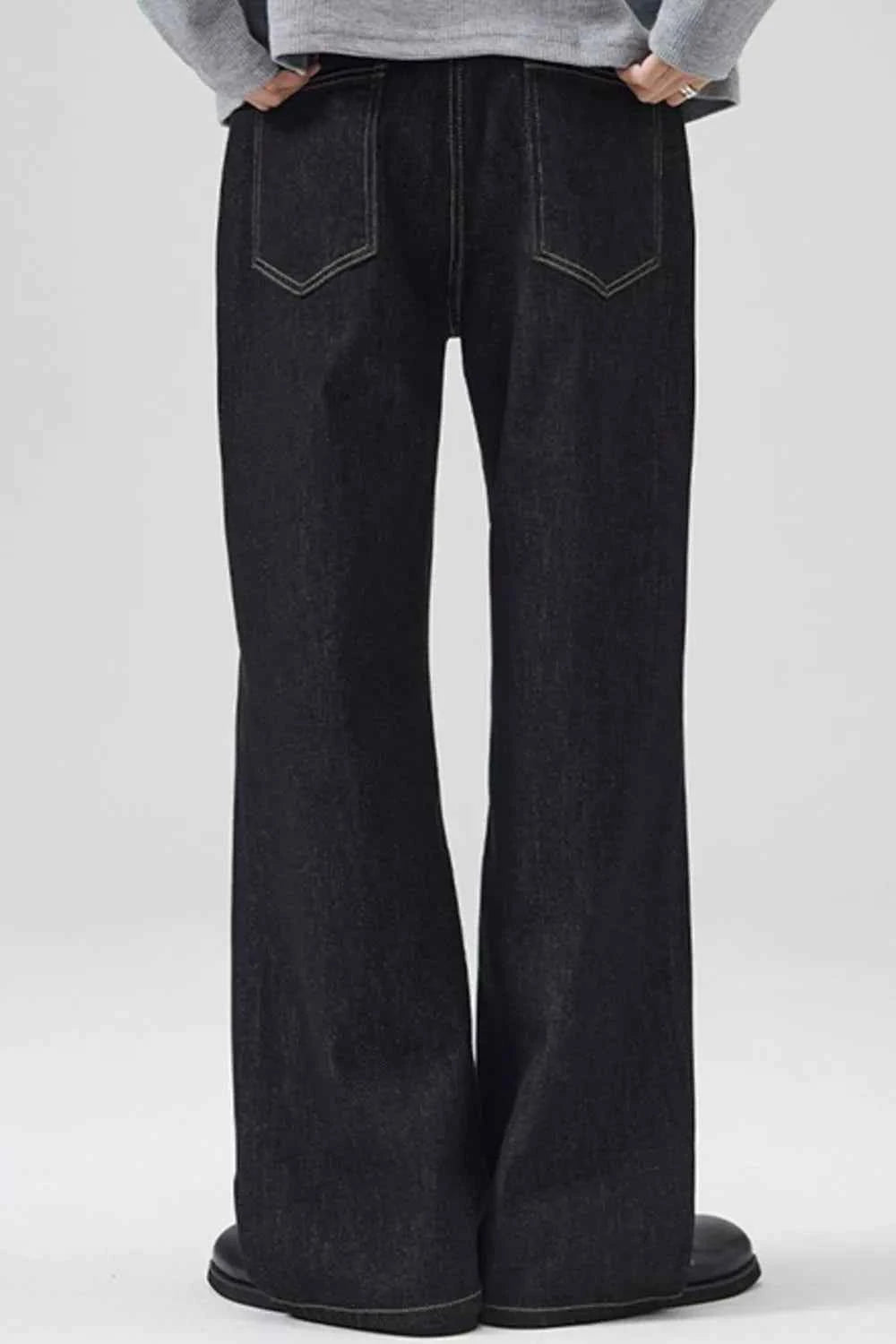 WASHED WIDE LEG JEANS – PLUS FIT