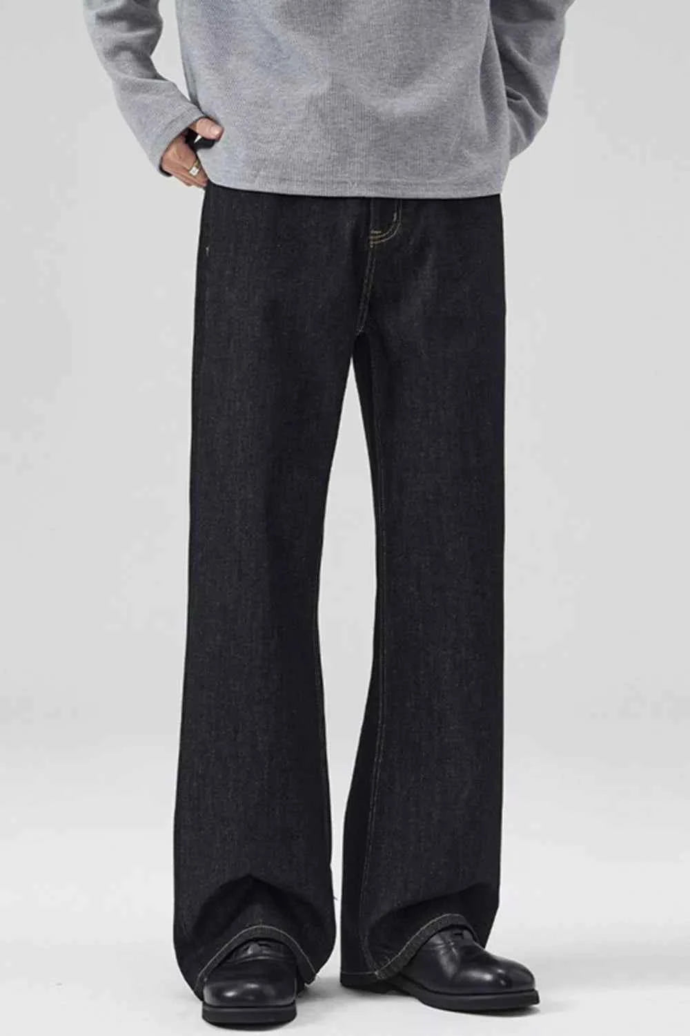 WASHED WIDE LEG JEANS – PLUS FIT