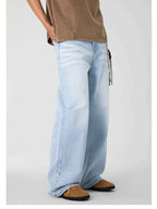 WASHED WIDE LEG JEANS