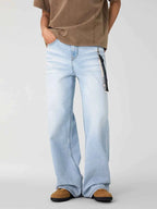 WASHED WIDE LEG JEANS